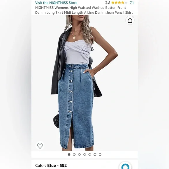 Skirts Bnwt Midi Long Denim Skirt Poshmark